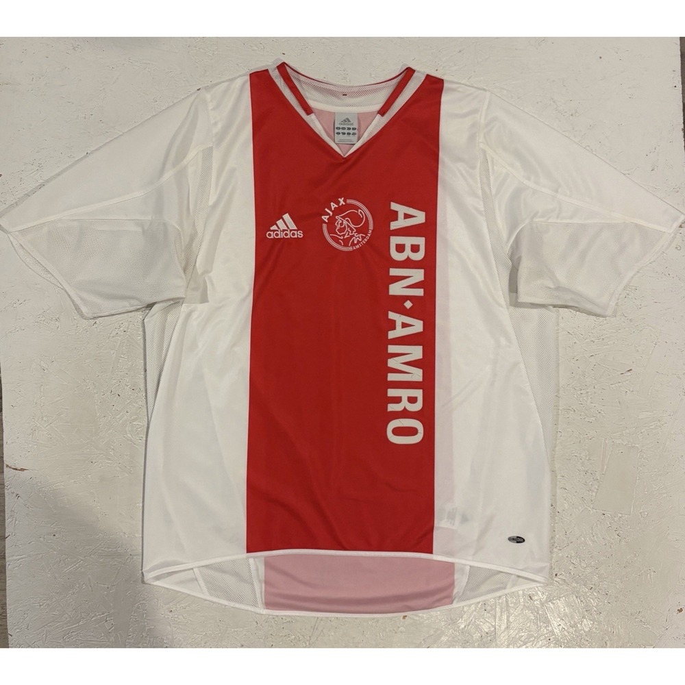 Ajax 2004/05 Home Jersey Adidas ABN AMRO Climacool 369702 Mens‎ Large Read